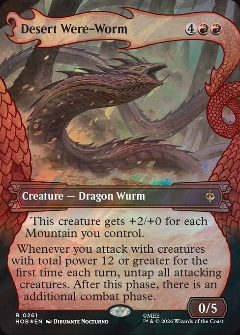 Desert Were-Worm [Dragon Hoard Frame Surge Foil]