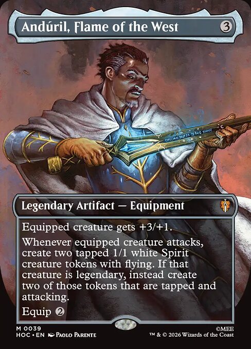 Andúril, Flame of the West [Borderless Classic Artist]