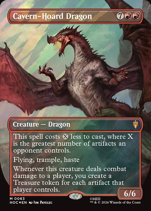 Cavern-Hoard Dragon [Borderless Classic Artist Surge Foil]