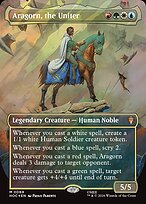 Aragorn, the Uniter [Borderless Classic Artist Surge Foil]