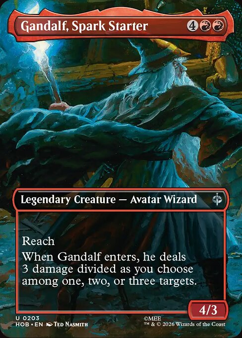 Gandalf, Spark Starter [Borderless Scene Foil]