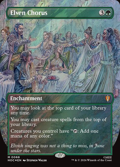 Elven Chorus [Borderless Classic Artist Surge Foil]