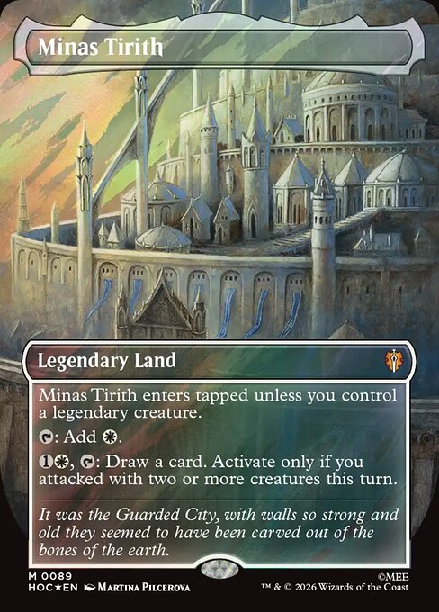 Minas Tirith [Borderless Classic Artist Surge Foil]