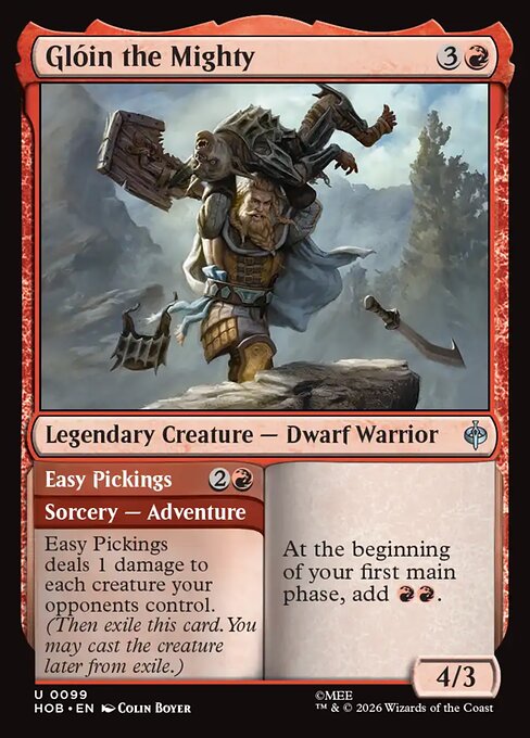 Glóin the Mighty // Easy Pickings [Foil]
