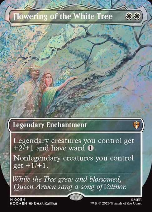 Flowering of the White Tree [Borderless Classic Artist Surge Foil]