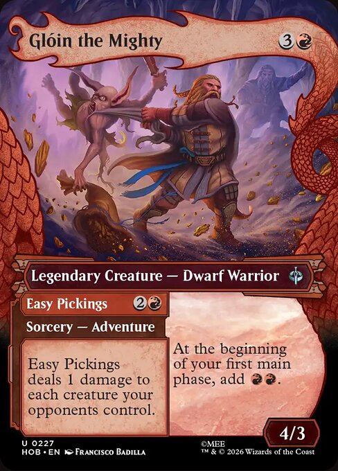 Glóin the Mighty // Easy Pickings [Dragon Hoard Frame Foil]