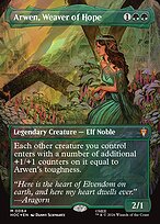 Arwen, Weaver of Hope [Borderless Classic Artist Surge Foil]