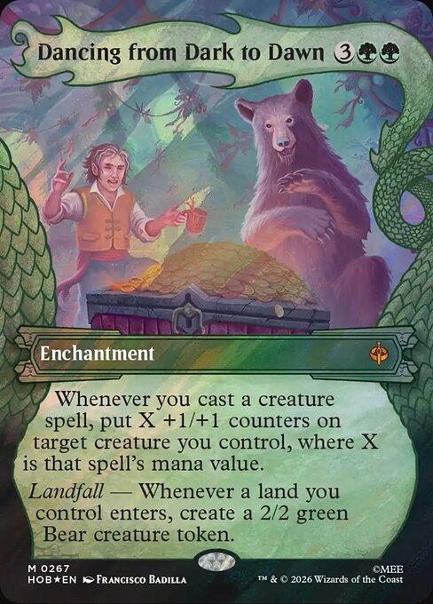 Dancing from Dark to Dawn [Dragon Hoard Frame Surge Foil]