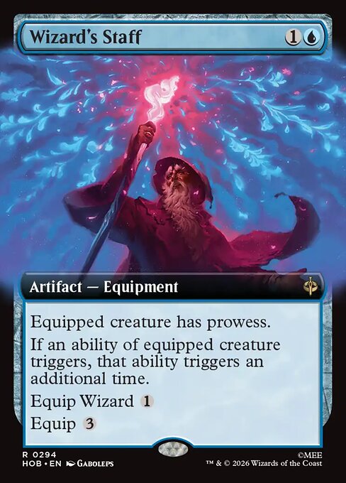 Wizard's Staff [Extended Artwork Foil]