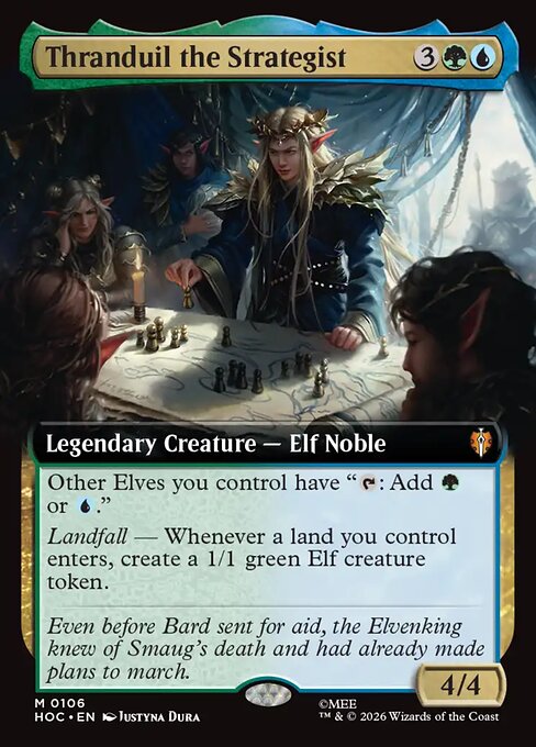 Thranduil the Strategist [Extended Artwork Foil]