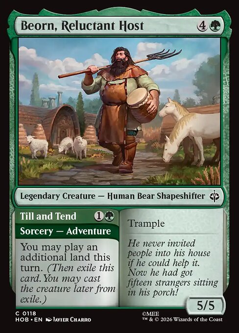 Beorn, Reluctant Host // Till and Tend [Foil]