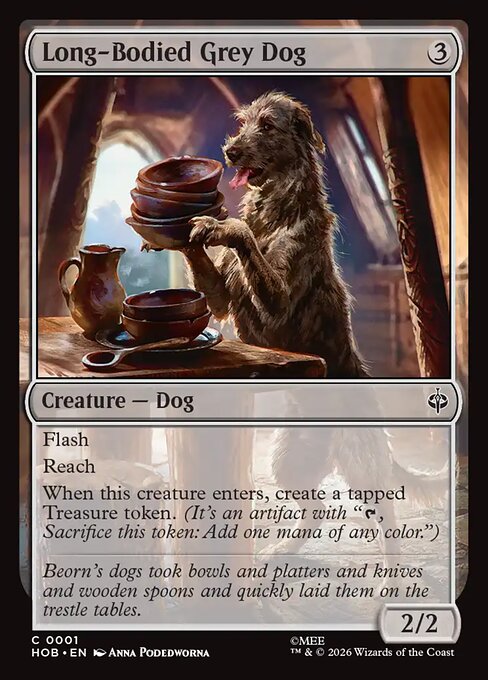Long-Bodied Grey Dog [Foil]
