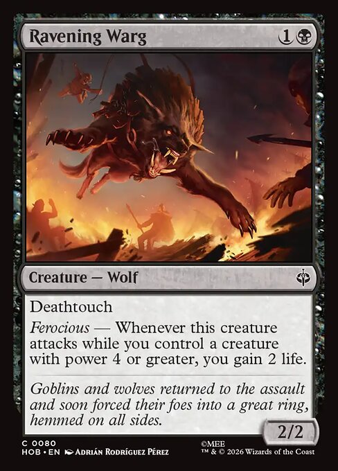 Ravening Warg [Foil]