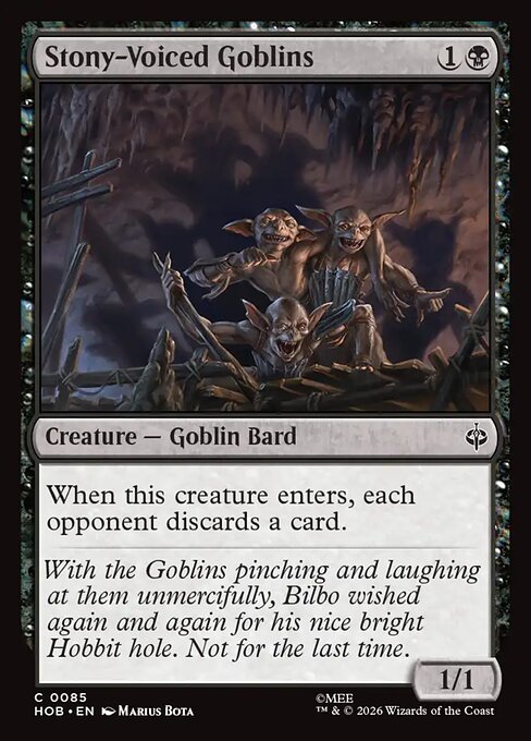 Stony-Voiced Goblins [Foil]