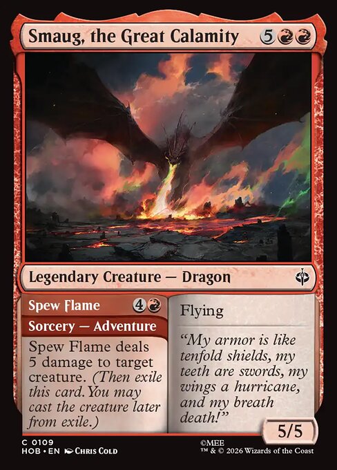 Smaug, the Great Calamity // Spew Flame [Foil]