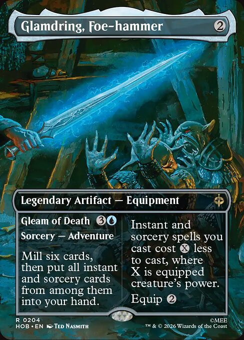 Glamdring, Foe-hammer // Gleam of Death [Borderless Scene]