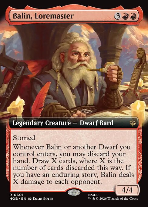 Balin, Loremaster [Extended Artwork Foil]