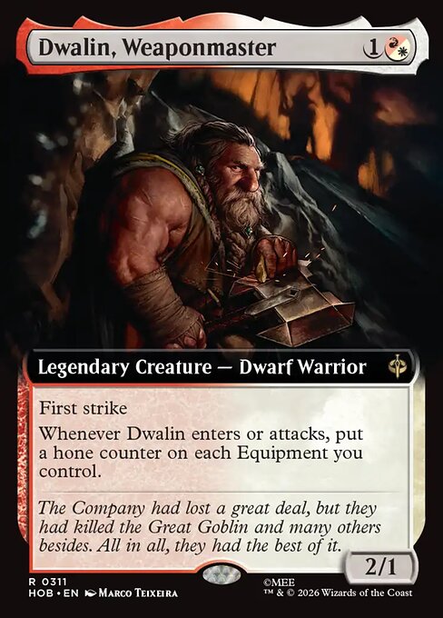 Dwalin, Weaponmaster [Extended Artwork Foil]