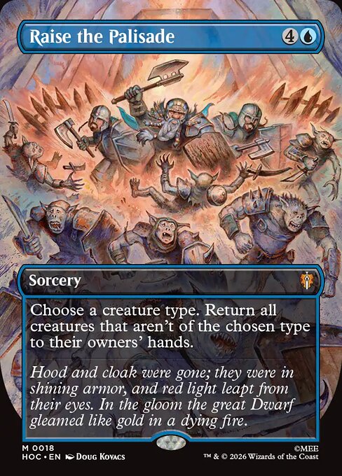 Raise the Palisade [Borderless Classic Artist Foil]