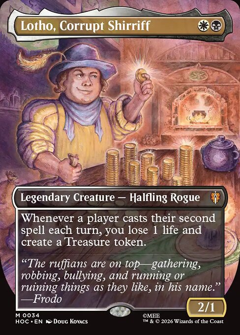 Lotho, Corrupt Shirriff [Borderless Classic Artist Foil]