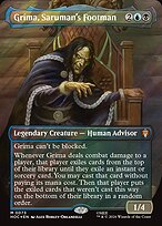 Gríma, Saruman's Footman [Borderless Classic Artist Surge Foil]