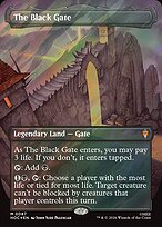 The Black Gate [Borderless Classic Artist Surge Foil]