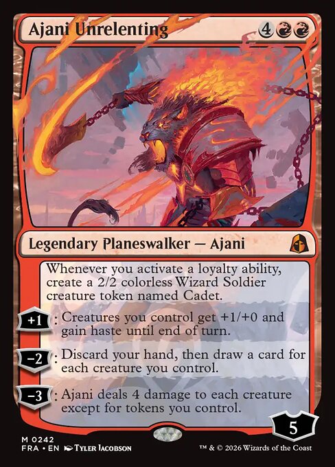 Ajani Unrelenting [Foil]