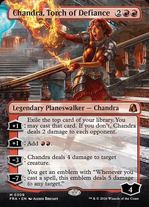 Chandra, Torch of Defiance [Borderless Foil]