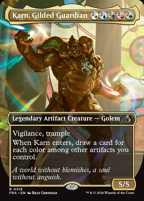 Karn, Gilded Guardian [Borderless]