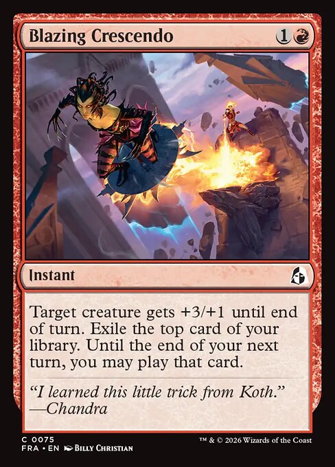 Blazing Crescendo [Foil]