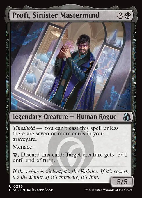 Proft, Sinister Mastermind [Foil]