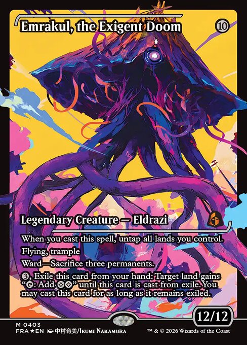 Emrakul, the Exigent Doom [Japan Showcase Foil]