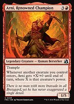 Arni, Renowned Champion