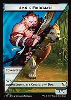 Ajani's Pridemate Token  // Mowu Token TFRA 