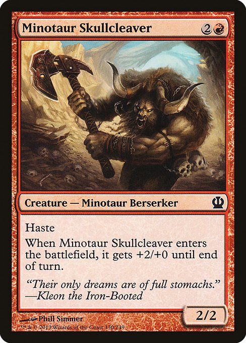 Minotaur Skullcleaver [Foil]