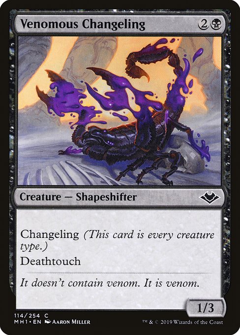 Venomous Changeling [Foil]