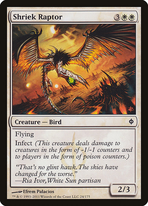 Shriek Raptor [Phyrexian]