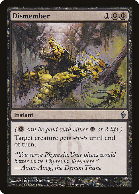 Dismember [Phyrexian Foil]