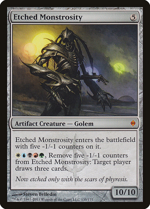 Etched Monstrosity [Phyrexian]