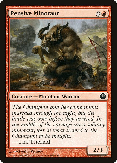 Pensive Minotaur [Foil]