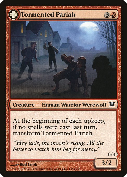 Tormented Pariah // Rampaging Werewolf [Foil]