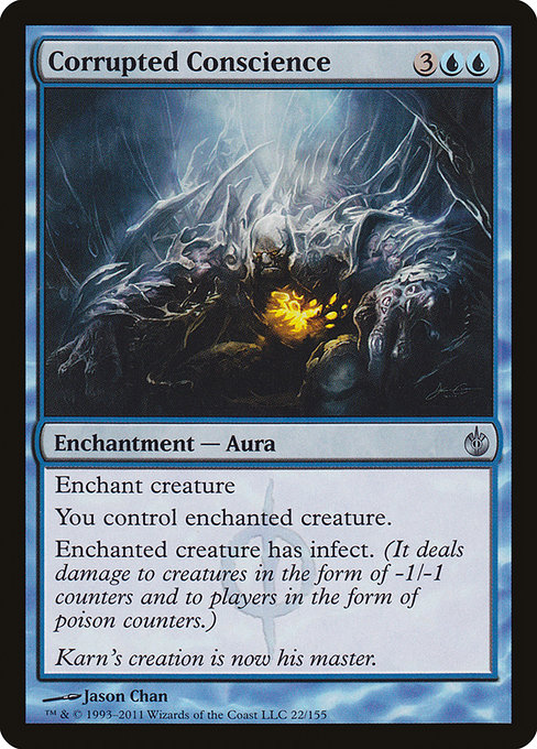 Corrupted Conscience [Phyrexian] [EX]