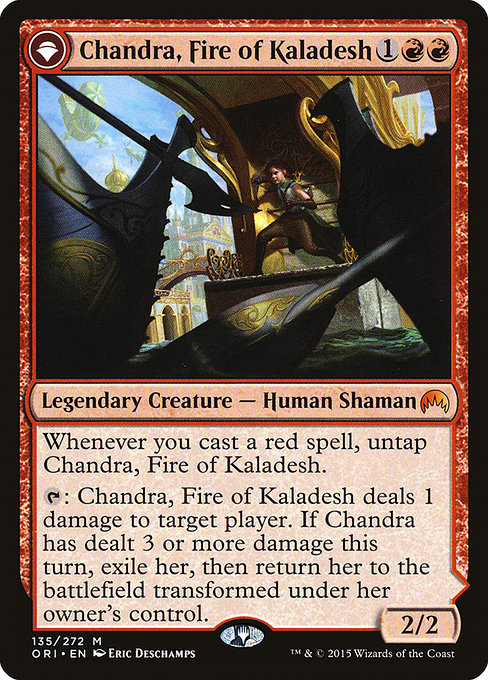 Chandra, Fire of Kaladesh // Chandra, Roaring Flame [Foil]