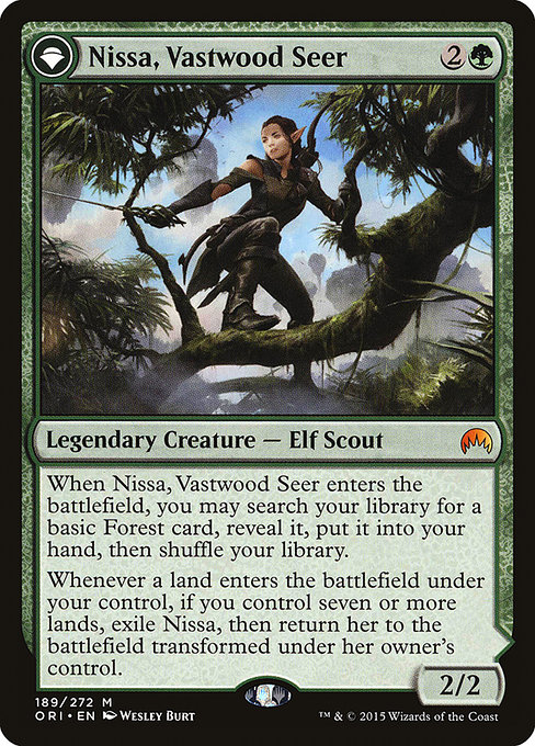 Nissa, Vastwood Seer // Nissa, Sage Animist [Foil]