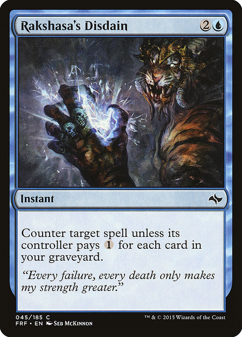 Rakshasa's Disdain [Foil]