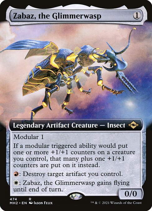 Zabaz, the Glimmerwasp [Extended Artwork]