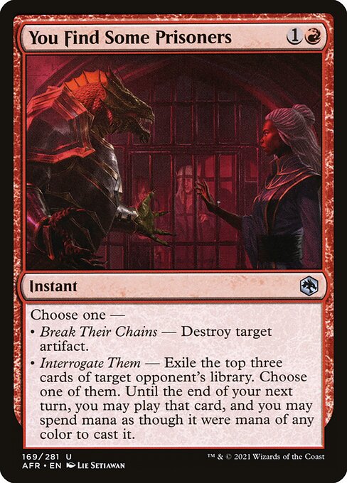 You Find Some Prisoners [Foil]