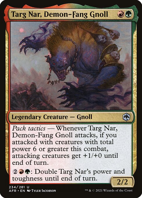 Targ Nar, Demon-Fang Gnoll [Foil]