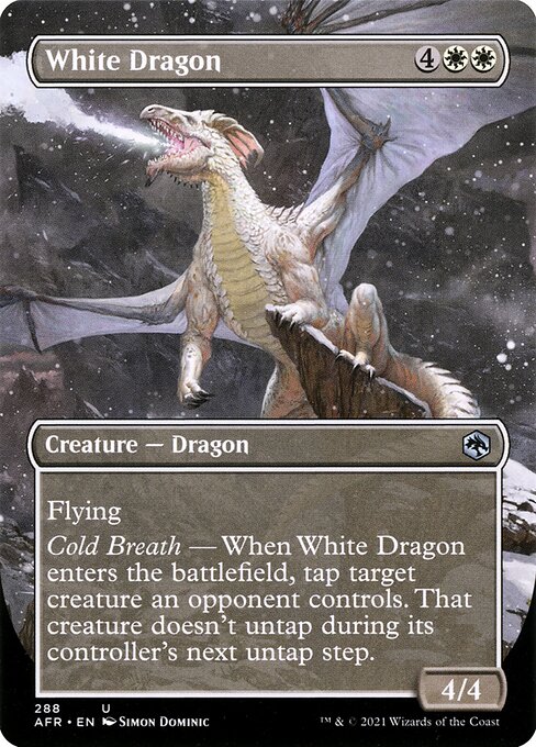 White Dragon [Borderless Foil]