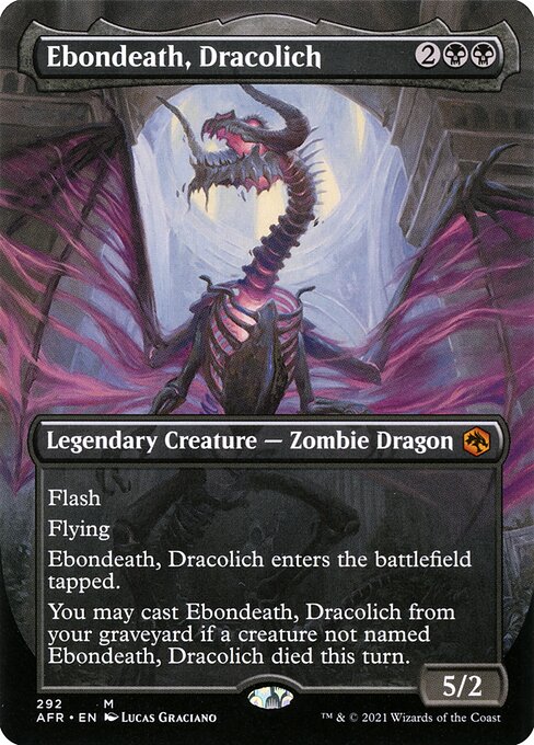 Ebondeath, Dracolich [Borderless Foil]